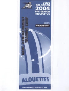 2004 Montreal Alouettes Training Camp Prospectus  - Picture 1 of 1