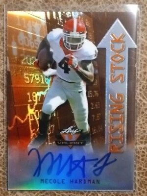 2019 LEAF VALIANT MECOLE HARDMAN RC AUTO RISING STOCK /50 REFRACTOR CHIEFS PD - Image 1 of 2