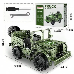 Lucky Doug Building Toys Car Set - STEM Project For Kids Ages 3-8, Assembly Mode - Picture 1 of 6