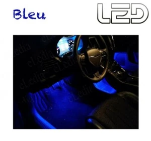 For VW Volkswagen Tiguan 1-2 LED bulbs blue floor lighting feet mat - Picture 1 of 2