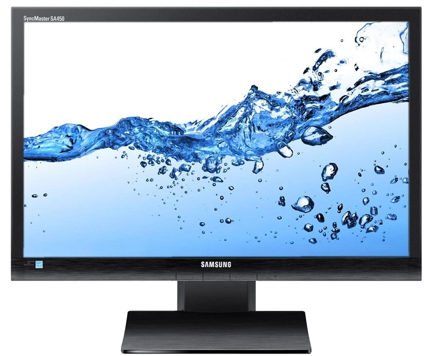 SAMSUNG S24A450BW-1 24" 16:10 LED Backlit Monitor FHD 1920×1080 VGA DVI w/Stand - Image 1 of 4
