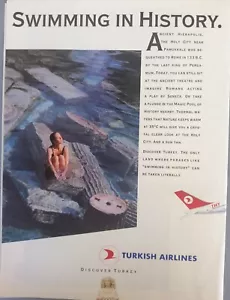 Turkish Airlines print ad from a 1990 Magazine - Picture 1 of 1