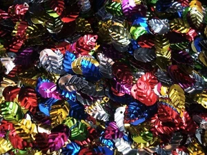 Sequins Leaves 14mm Metallic Mix 25g DIY Crafts Art Decorating - Bild 1 von 2