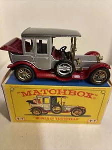 1968 Matchbox Models of Yesteryear Y-7 1912 Rolls Royce Dark Grey Variant NIB - Picture 1 of 6