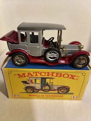 1968 Matchbox Models of Yesteryear Y-7 1912 Rolls Royce Dark Grey Variant NIB - Image 1 of 4