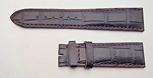 OEM A. Lange & Sohne  Genuine Dark Brown Leather Watch Strap 19/16mm, 65+103mm - Picture 1 of 2