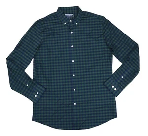 Club Room Grant Checkered Long Sleeve Men's Button Down Shirt M NWT Deep Woods - Picture 1 of 1