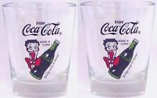 Great Lot of 2 Coca Cola Betty Boop Shot Glasses