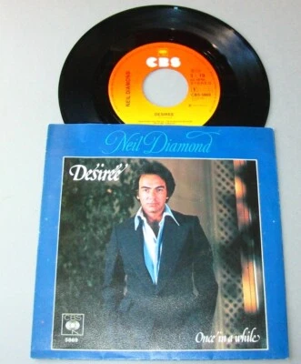 Neil DIAMOND  (SP 7" 45t)  Désirée - Once in a while - Photo 1/2