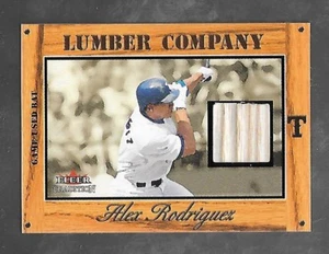 ALEX RODRIGUEZ 2003 Fleer Tradition Lumber Company game used bat piece /57 - Picture 1 of 2