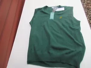 Lacoste GREEN 100% pure cashmere sweater vest size USA XXL PRESIDENT CUP - Picture 1 of 3