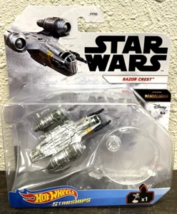 Star Wars Toys Hot Wheels Mandalorian Razor Crest Starships Fighter - Picture 1 of 2