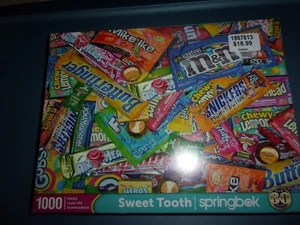Springbok 1000 pc puzzle "Sweet Tooth" Candy Jigsaw PuzzleNew Sealed - Picture 1 of 3