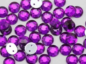 8mm SS40 Purple Amethyst H105 Sew On Rhinestones - 75 Pieces - Picture 1 of 2