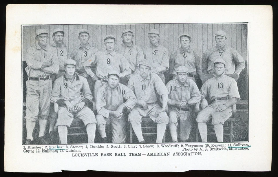 1906 Spalding Baseball Guide Page - 1905 Louisville Colonels, Sam Woodruff - Image 1 of 1