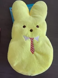 Peeps 1 GELBE FLIEGE PLÜSCH Häschen Quietscher Spielzeug 10 Zoll Welpe/Hund Neu mit Etikett - Bild 1 von 1