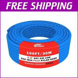 Hochdruck 3/8" blau Luftschlauch - 100 Fuß | Ideal für industrielle Anwendungen - Bild 1 von 10