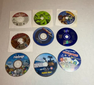 Lot of 9 Vintage CD-ROM Games Shrek Toy Story SpongeBob Scrabble Wall-E USED - Picture 1 of 6