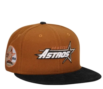 Houston Astros New Era 59FIFTY MLB 35 Years Corduroy Fitted Cap Hat Size 8 - Image 1 of 4