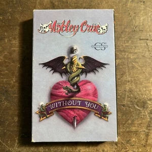 Motley Crue: Without You/Slice of Your Pie Cassette Single 1989 Cardboard Sleeve - Picture 1 of 4