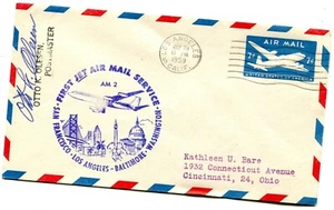 Trans World Airways TWA First Flight Los Angeles CA - Baltimore MD Boeing 707 - Picture 1 of 2