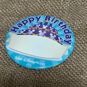 Disney Parks World Disneyland Happy Birthday Celebrate Souvenir Button Anstecker Pin - Bild 1 von 5