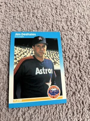 1987 Fleer Baseball Card # 56 Jim Deshaies  Houston Astros - Image 1 of 2