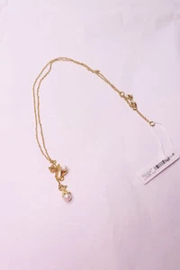 Ann Taylor Drop Pearl Necklace D273 - Picture 1 of 1