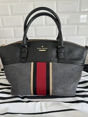 Bolso Cartera KATE SPADE NEW York Jackson Street Dixon Carbón/Rayas Rojas Foto 1 de 4