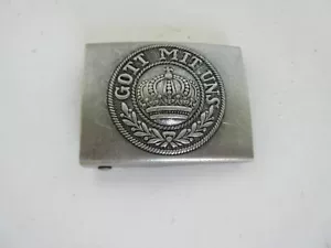 WH Koppelschloß Gott mit Uns Preussen für Wehrmacht Koppel Lederkoppel Buckle WH - Bild 1 von 2