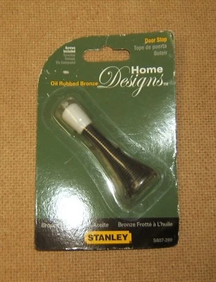 Stanley 3in Spring Door Stop Oil Rubbed Bronze V8023 5807-289 - Image 1 of 2
