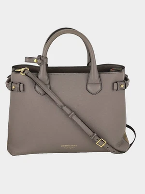 Bolso de hombro Burberry Banner House Check cuero lona mediano de mano eBay Live Foto 1 de 4