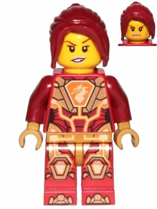 New LEGO Nexo Girl Macy Halbert Knight Female Gold gloves Dragon Chest Printed - Image 1 of 1