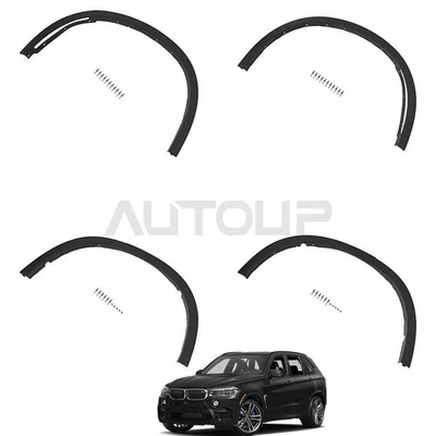 4x Wheel Fender Flares Arch Side Molding Trim Cover For BMW X5 F15 2014-2018 Foto 1 de 4