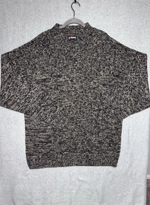 Alpine Designs Mens 2XL Oversized Cotton Blend Knit Sweater Brown Grandpa - Image 1 of 4