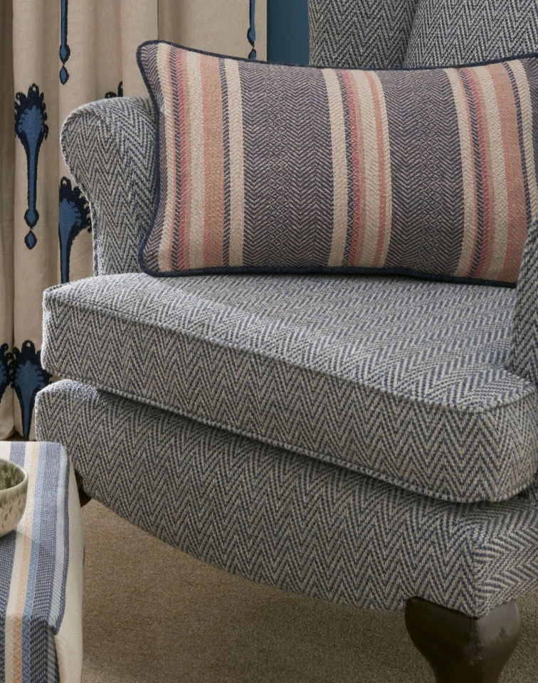 iLiv Summit Thick Woven Jacquard Designer Fabric Cushion Curtain Upholstery - Image 1 of 2