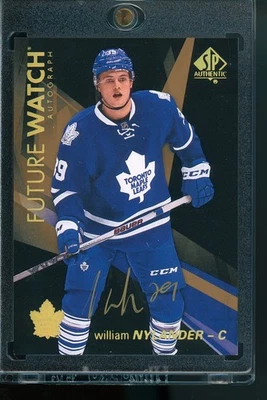 2016 SP AUTHENTIC #116 WILLIAM NYLANDER FUTURE WATCH AUTO BLACK SSP ROOKIE RC - Image 1 of 2