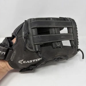 Guanto da baseball Easton Rival RVLSP1400 modello 14" in pelle nera RHT *bello* - Foto 1 di 7