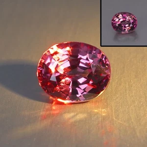 1.18 CT Rare Eye Clean ! UNHEATED Malaya Garnet Color Change Gemstone - Picture 1 of 6