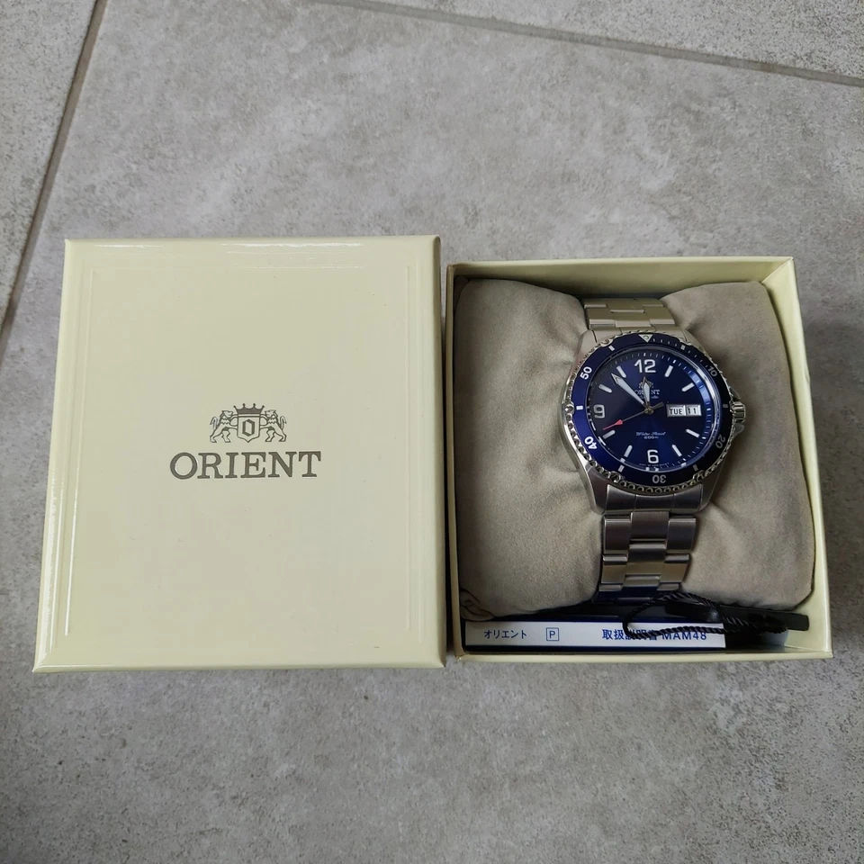 Men's Orient Mako II 2 Automatic Wristwatch Blue Dial FAA02002D - Image 1 of 4