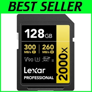 128GB V90 UHS-II SDXC Card - Temperature, Drop & X-Ray Proof for Extreme Filming - Picture 1 of 10