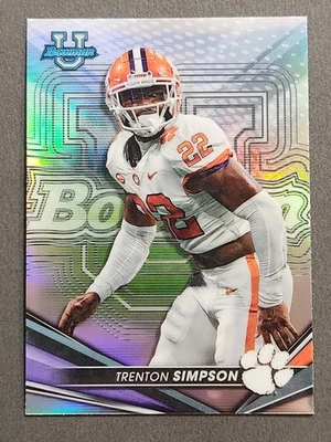 2022 Topps Bowman's Best University Football #34 Trenton Simpson Refractor - Image 1 of 2
