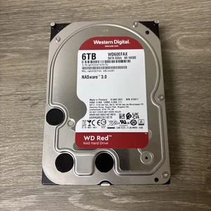 WD Red Plus WD60EFPX 6TB 5400 RPM 256MB Cache SATA 6.0Gb/s 3.5" Hard Drives - Photo 1/3