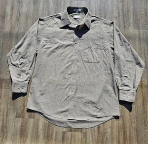 Vtg Pierre Cardin Mens Sz 16 Button Down Shirt Long Sleeve - Picture 1 of 8