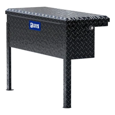 UWS 36" Truck Side Tool Box w/ Low Profile Heavy Packaging Gloss Black Aluminum Foto 1 de 4