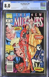 New Mutants #98 Newsstand CGC 8.0 • 1st Deadpool & Copycat • Marvel Comics 1991 - Picture 1 of 2