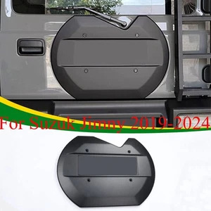 1Pcs Fits For Suzuk Jimny 2019-2024 Matte Black Rear Spare Tire Tyre Cover Plate - Picture 1 of 5