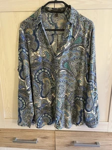Esprit Bluse Gr 44, blau grün - Bild 1 von 5
