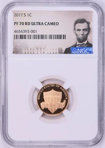 2017 S Lincoln Shield Cent Penny Proof NGC PF 70 RD UCAM - Picture 1 of 2