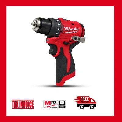 Milwaukee M12BLDDRC0 12V Li-ion Sub-Compact 10mm Drill/Driver - 5 YEAR WARRANTY - image 1 of 2
